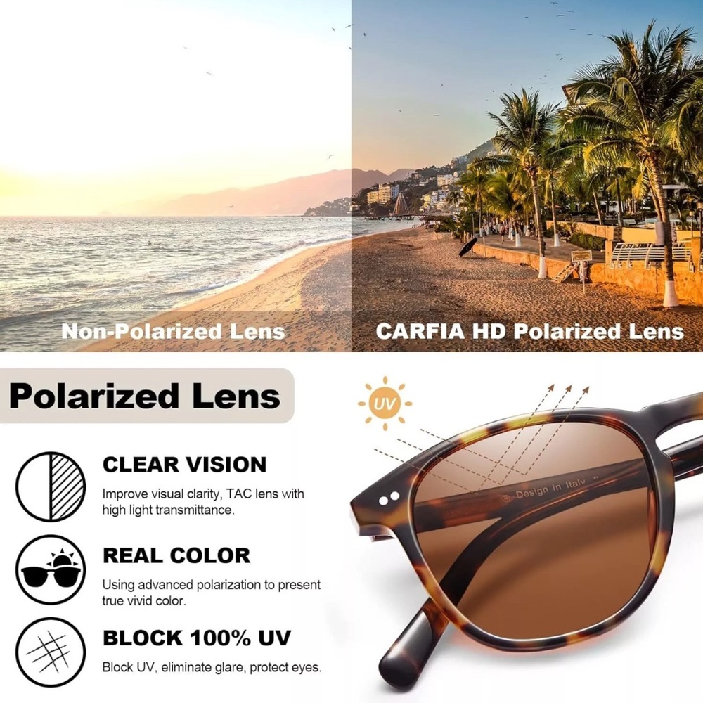 Tortoise Shell Round Sunglasses - Picture 13 of 14